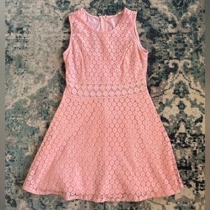 Pink Eyelet Dress